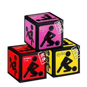 Honey Time【輸入折扣碼享優惠】保險套 (紫紅黃)混合裝/虎牙型/三合一型/12入×3款