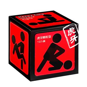 Honey Time【來自全球第一大廠】保險套 紅球_虎牙顆粒型/12入